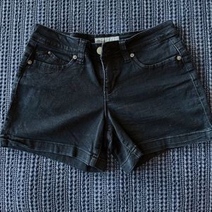 Black Jean Shorts